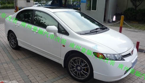 思域改裝AP5200剎車(chē)