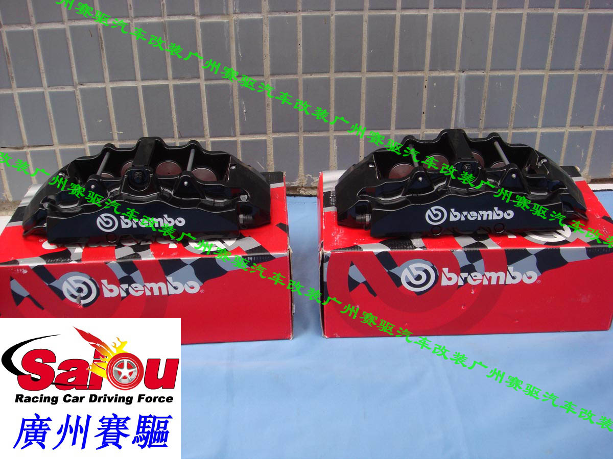 奔馳GL350/GL450改裝BREMBO大8活塞卡鉗剎車套裝 GL350、450專用brembo競技版剎車鮑魚