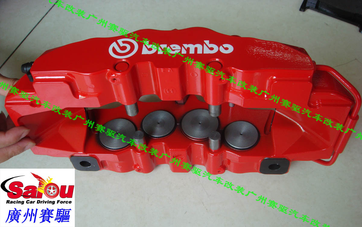 意大利BREMBO 紅色8活塞競技版卡鉗 BREMBO GT版8活塞鮑魚 大大提升剎車性能