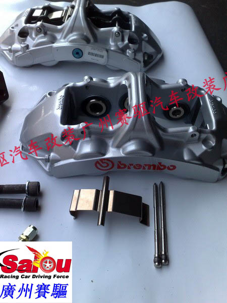 意大利BREMBO GT版剎車套裝 BREMBO GT銀色競技版鮑魚 賽道必備