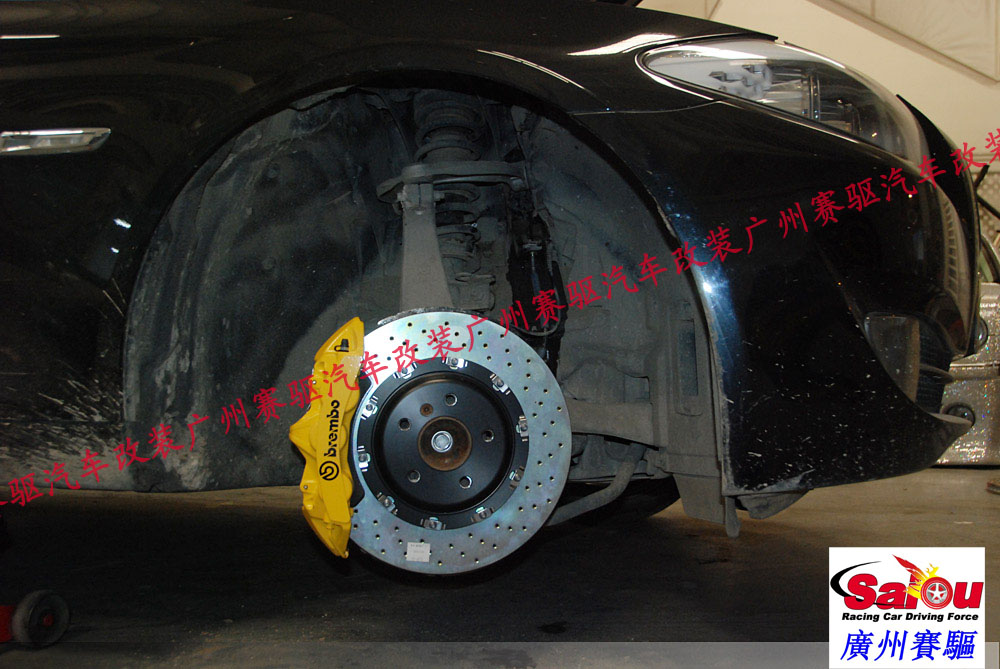 寶馬新5系F10 F18改裝BREMBO GT版剎車套裝 寶馬改裝BREMBO六活塞卡鉗競技版剎車套裝