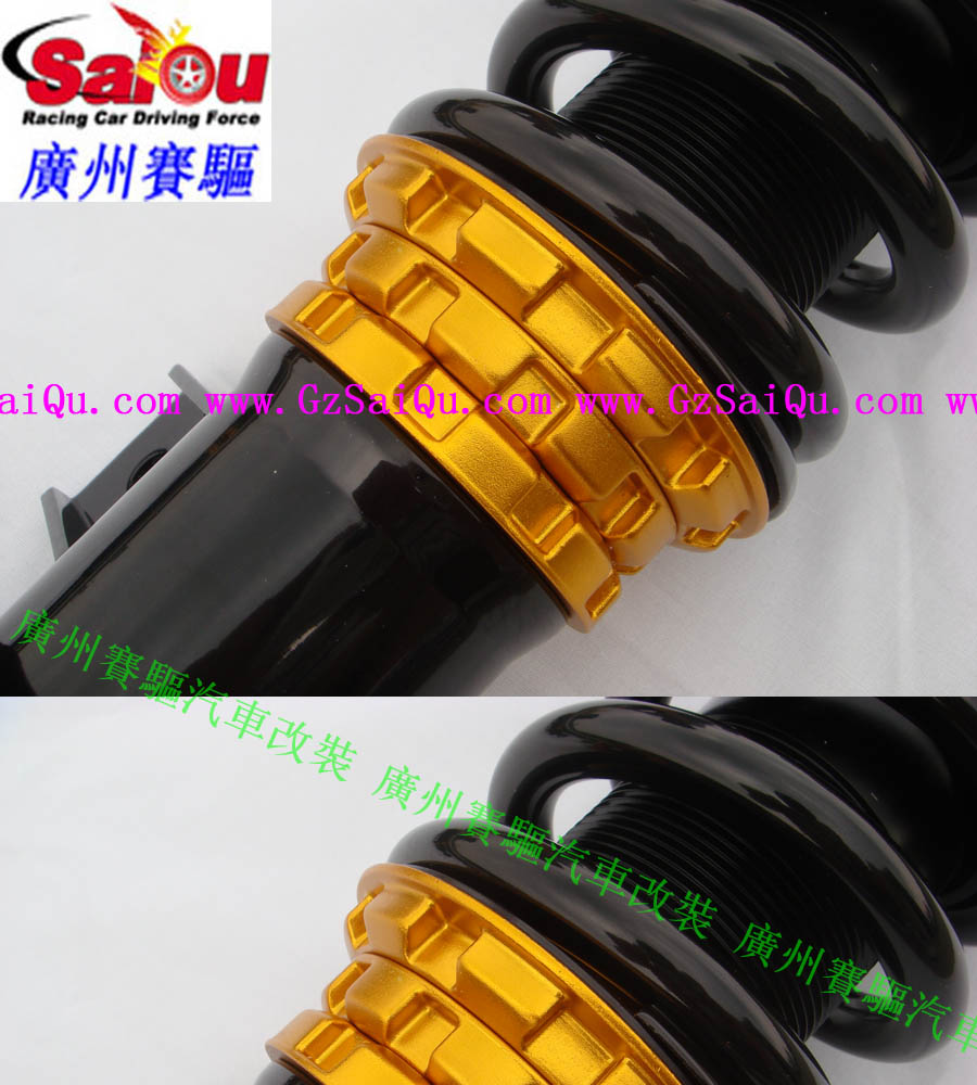 馬自達(dá)M3專(zhuān)用臺(tái)灣原裝進(jìn)口ISC絞牙避震 32段軟硬高低可調(diào)改裝避震