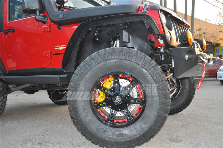 牧馬人剎車(chē)安裝效果