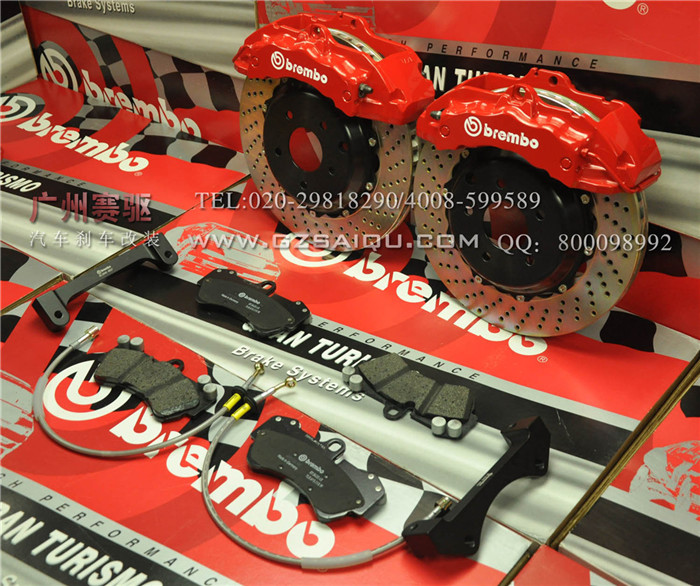 豐田銳志剎車(chē)改裝升級(jí)brembo大六活塞剎車(chē)套件