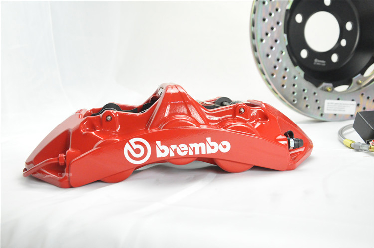 奧迪車系A1 A4 A5 A7 TT等車型改裝意大利BREMBO GT版剎車套件 一體鍛造6競技版活塞卡鉗